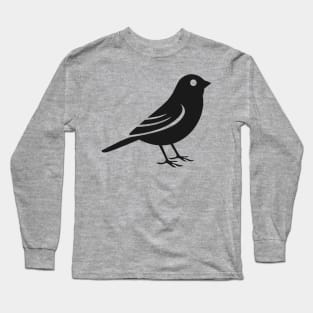 Black canary bird Long Sleeve T-Shirt